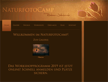 Tablet Screenshot of naturfotocamp.de